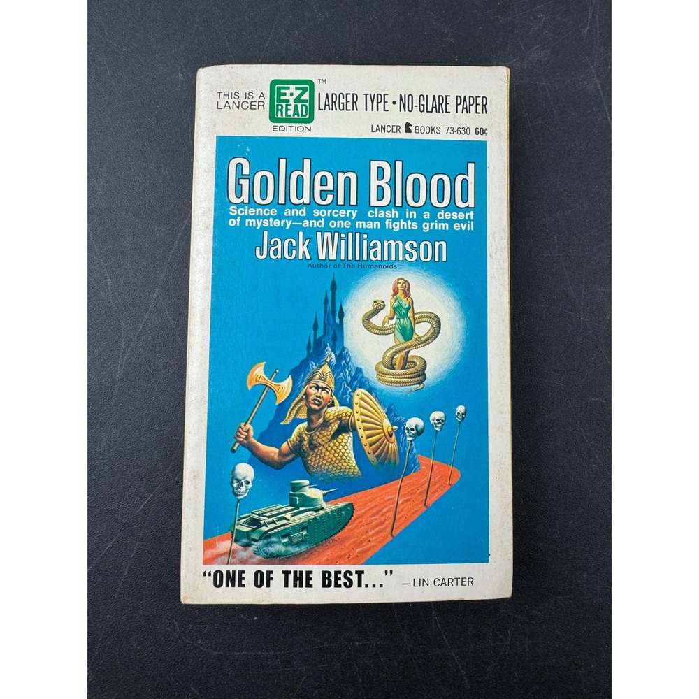 Golden Blood Jack Williamson Lancer EZ Read Edition‎ 1967 Science Fiction